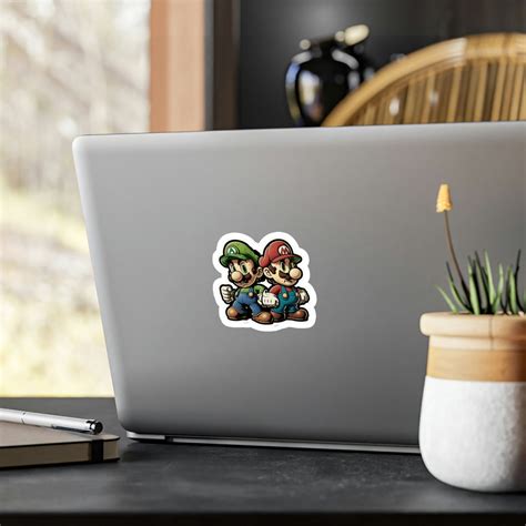 Cute Mario and Luigi Stickers Laptop Stickers Aesthetic Stickers ...