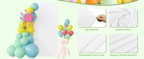 Amazon Fomcet FT Wedding Arch Cover Nude Sided Spandex Fitted