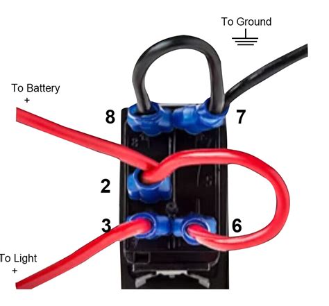 ARB Carling Narva Rocker Switch Dual Backlit Blue LED Light Waterproof