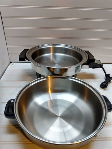 Chef S Ware Townecraft Electric Skillet Stainless Oil Core Qt Fry