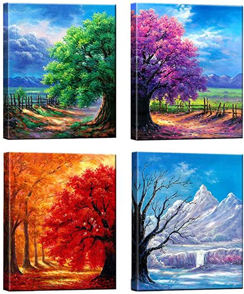 Four seasons painting – Artofit