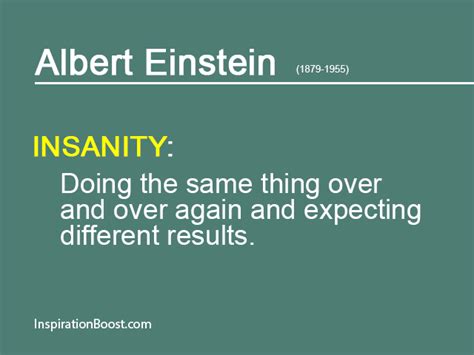 Albert Einstein Insanity Quotes | Inspiration Boost