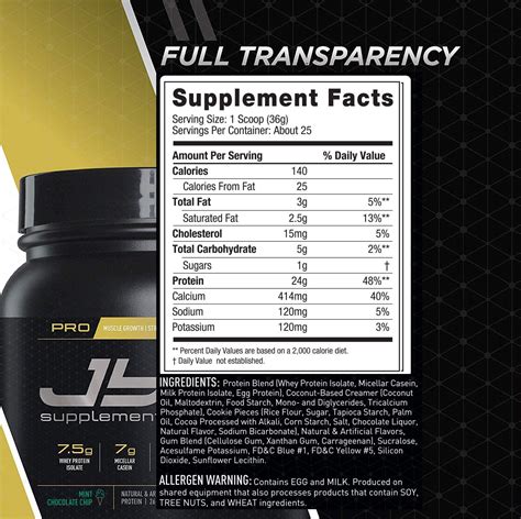 Pro Jym Protein Nutrition Facts | Besto Blog