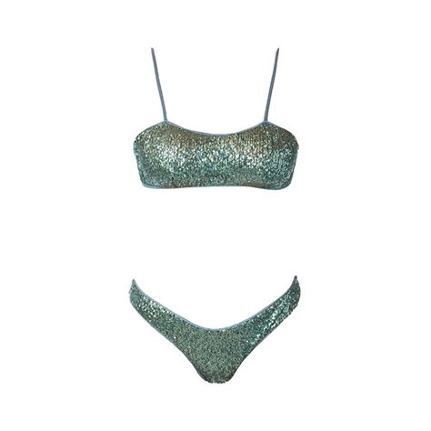 COTAZUR BIKINI FASCIA IN PAILLETTES Donna Celeste Mascheroni Store