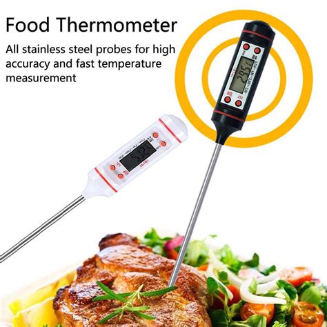 Buy Fashionable Digital Kitchen Thermometer For Meat Water Milk Cooking Food Probe Bbq