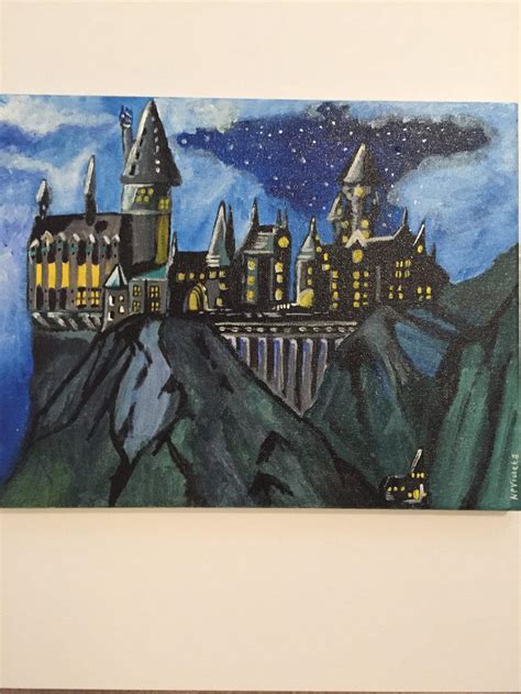 Hogwarts castle night time by scarlettblood27 on DeviantArt