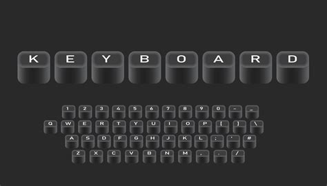 Keyboard style font design, alphabet letters and numbers. 5119837 ...