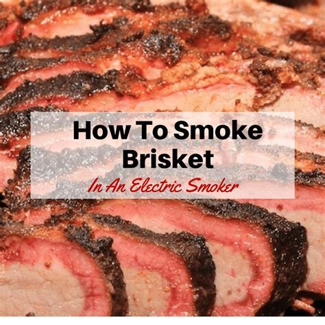 How Do You Smoke A Brisket In An Electric Smoker Artofit