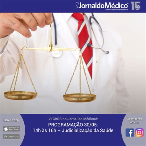 VI CBDS Judicialização da Saúde Jornal do Médico