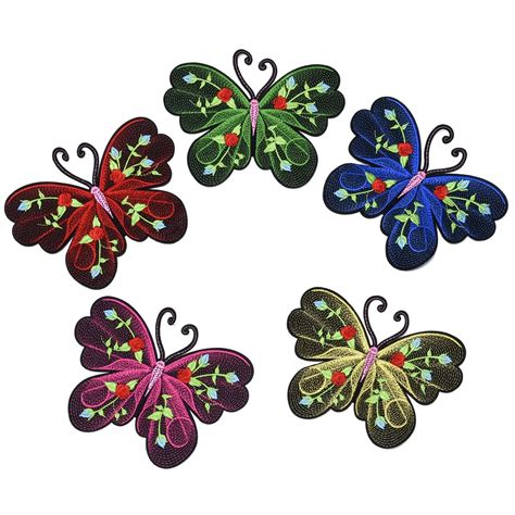 Large Butterfly Iron On Patches Diy For Sew On Clothes Clothing Back Decoration Heat Transfer