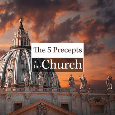 The Five Precepts Of The Church Good Catholic