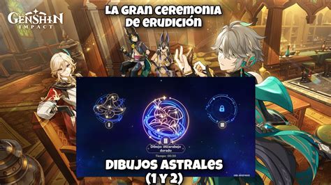 Dibujos astrales Puzzle 1 y 2 La gran ceremonia de erudición Guía