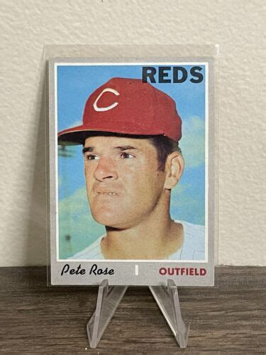 Topps Pete Rose Baseball Card Cincinnati Reds Ebay