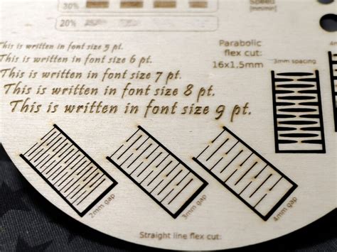 Lightburn Laser Test Card Engraving And Cut Material Test Laser Test