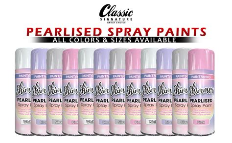 Classic Signature 1 X Pearlised Shimmer White Spray Paint 400ml Spray