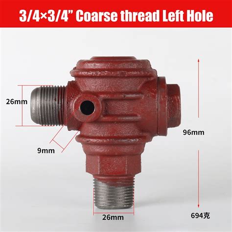 RANMEI 3 Port Iron Male Thread Check Valve Connector Tool For Air