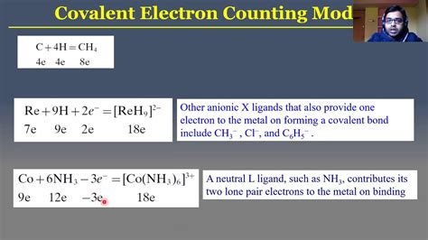 Organometallic Chemistry L Electron Rule Ionic Covalent