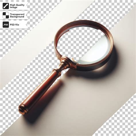 Premium Psd Psd Magnifying Glass On Transparent Background With