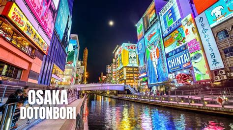 Osaka Dotonbori Night Walking Tour 4K HDR YouTube