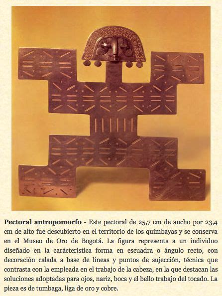 Pectoral Antropomorfo Cultura Quimbaya Colombia Arte Precolombino