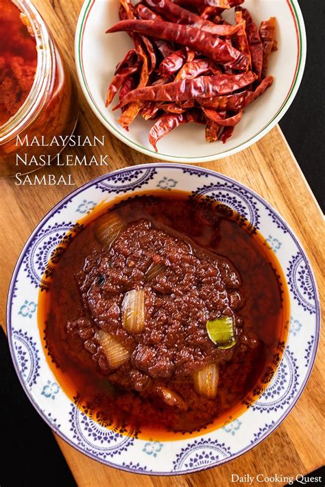 Malaysian Nasi Lemak Sambal | Daily Cooking Quest