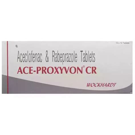 Ace Proxyvon CR Tablet 10 Uses Price Dosage Side Effects