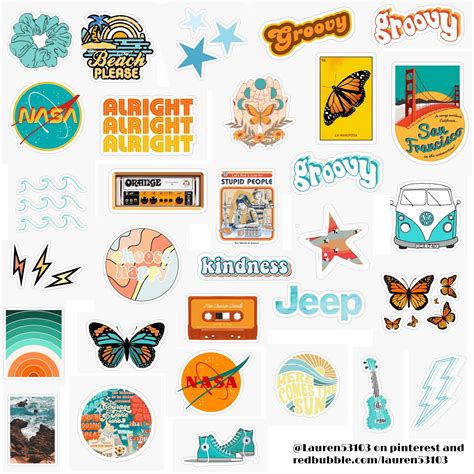 Orange And Teal Stickers Iphone Case Stickers Print Stickers Tumblr