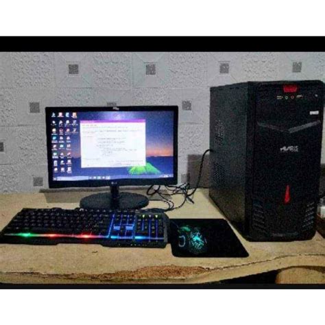jual komputer pc core  fullset siap pakai shopee indonesia