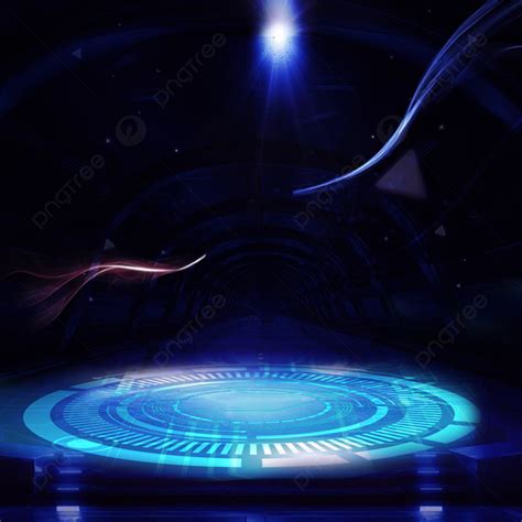 Blue Sci Fi Background Promotion Main Map Blue Background Sci Fi