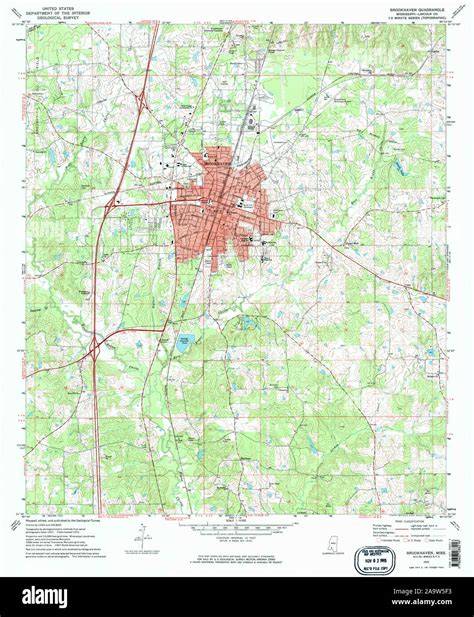 Mappa Di Brookhaven Mississippi Immagini Senza Sfondo E Foto Stock