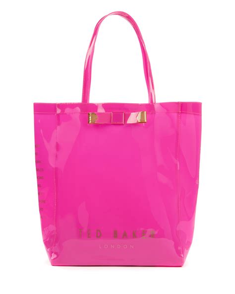 Ted Baker Bow Shopper Bag In Pink Bright Pink Lyst