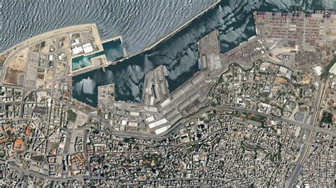 Before and after SkySat imagery shows the impact of explosion in Beirut ...