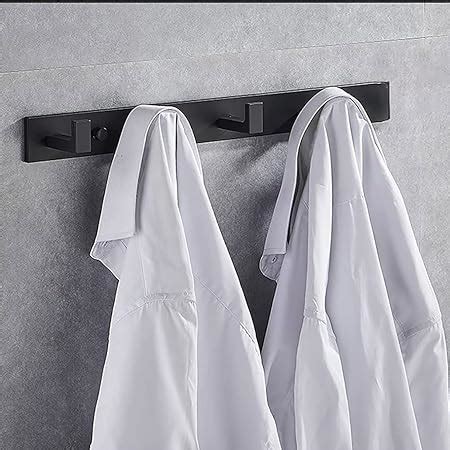 Bigbig Home Black Bathroom Towel Hook Coat Rack With Hooks Wall