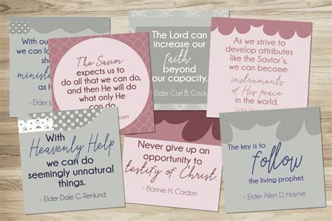 April General Conference Mini Quotes Printable My Upside Down