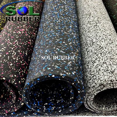 Colorful Epdm Flecks Gym Rubber Roll Flooring Buy Rubber Rolls