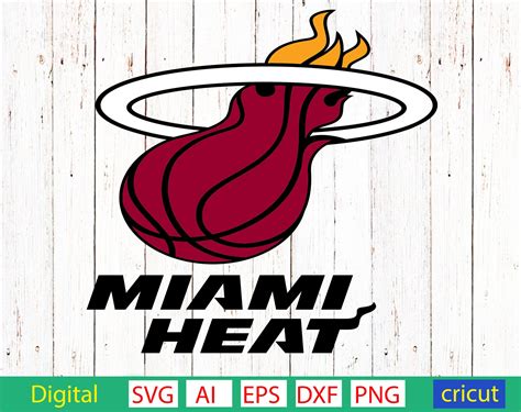 Miami Heat Miami Heat SVG AI Eps Dxf Png Miami Heat Etsy