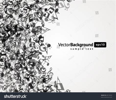 Music Notes Vector Background Stock Vector (Royalty Free) 60513616 ...