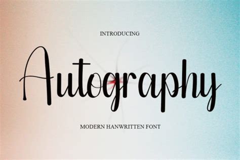 Autography Font By Nya Letter · Creative Fabrica