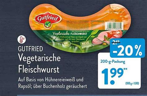 Gutfried Vegetarische Fleischwurst Angebot Bei ALDI Nord 1Prospekte De