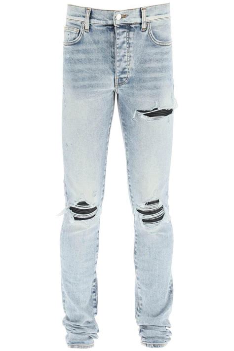 Amiri Mx1 Bandana Jeans In Clay Indigo In Blue For Men Lyst