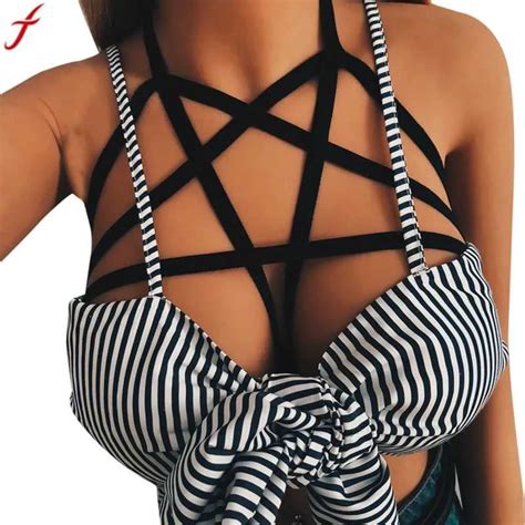 2018 Sexy Women Girl Bandage Bra Summer Fashion Hollow Out Strappy