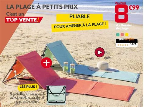 Promo Dossier De Plage Chez GiFi ICatalogue Fr