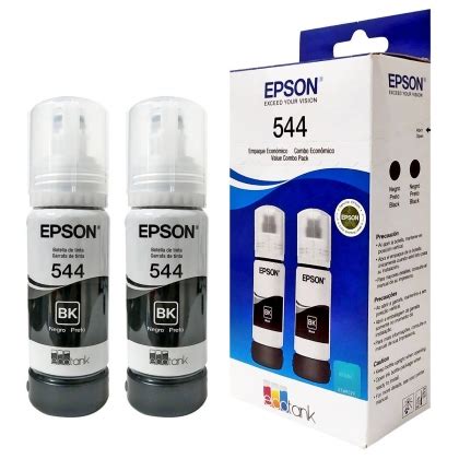 Kit X Tinta Epson Preta Original Para L L L Mundoware