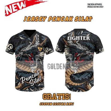 Jual Cod Baju Jersey Pencak Silat Bebas Custom Sesuka Hati Karate