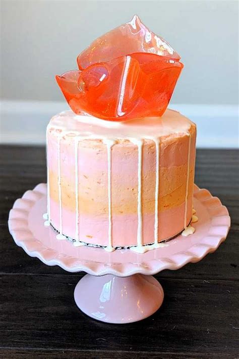 Tequila Sunrise Cake With An Isomalt Sail Bakes And Blunders Rezept