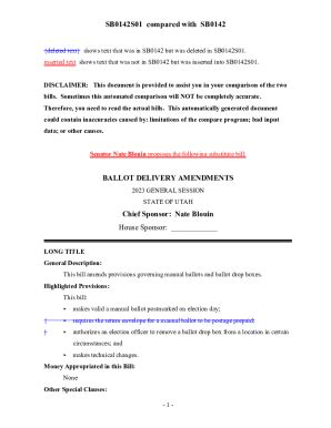 Fillable Online le utah SB0142S01 compared with SB0142 Fax Email Print ...