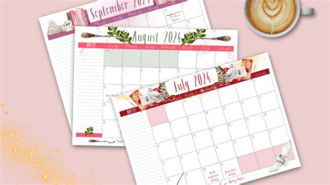 Free Printable Wizard Magic Harry Potter Inspired Calendar