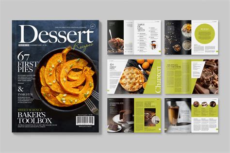 Food Magazine Template Indesign Indd Brandpacks