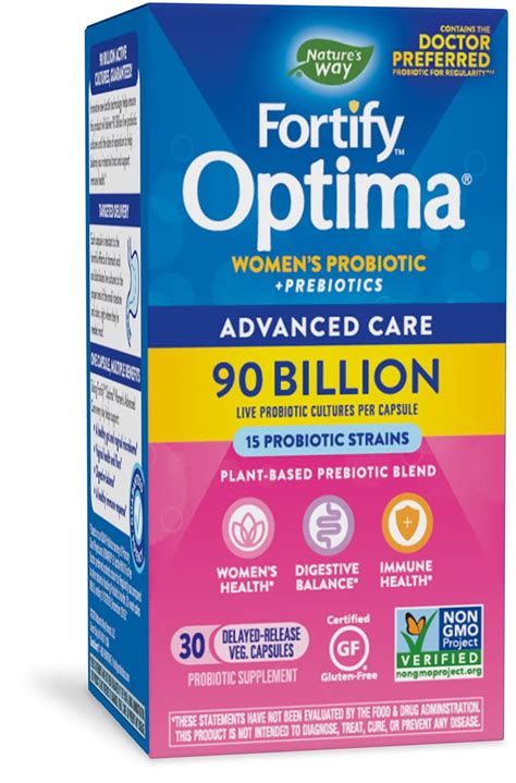 Fortify Optima Womens Probiotic 90 Billion 30 Capsules