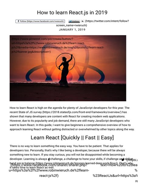 How To Learn React - Js | PDF | Java Script | Integrated Development ...